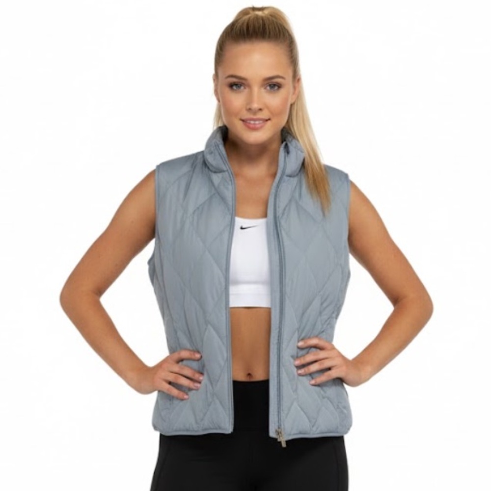 Pendleton Blue Quilted Vest